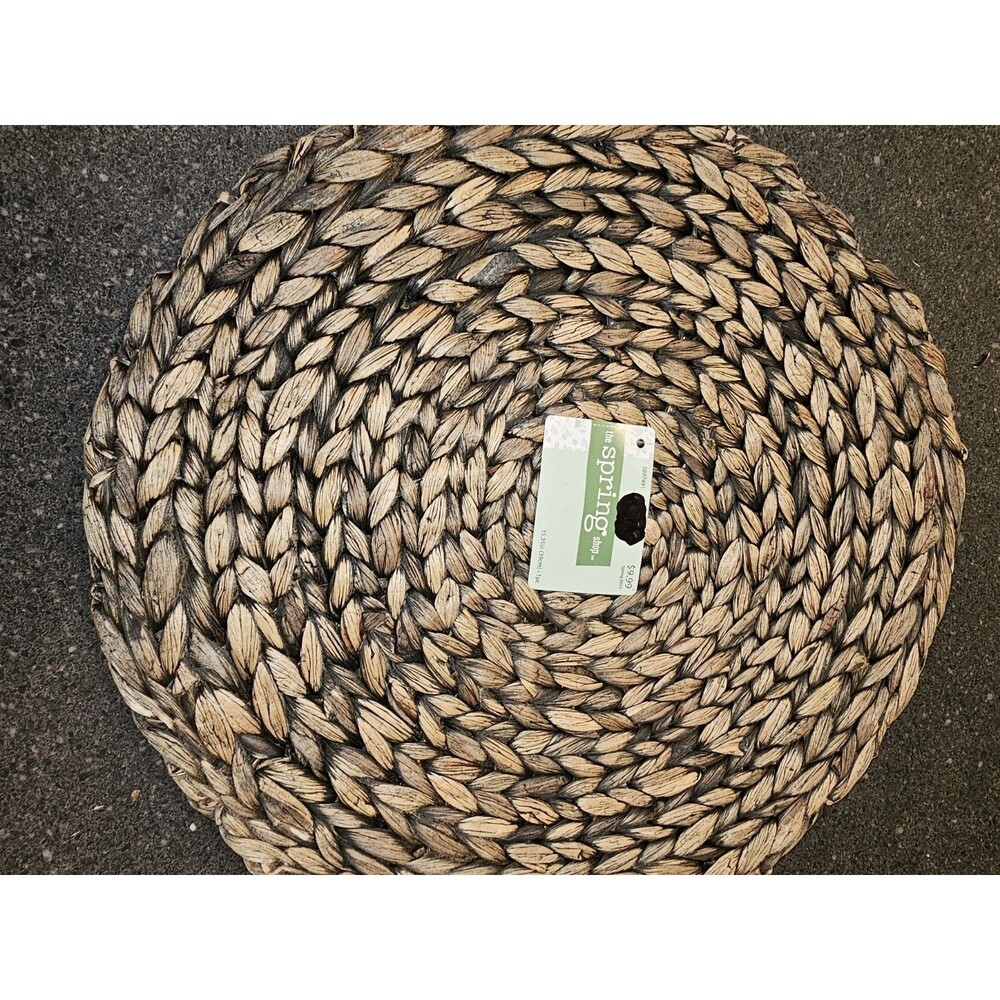 The Spring Shop Woven Round Placemats - Set of 2